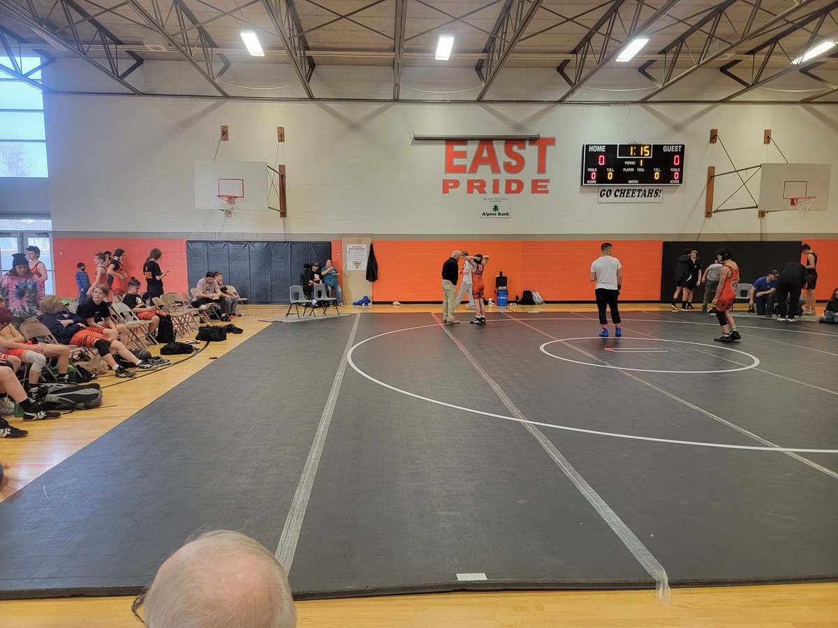 #WeAreD51 <a href="/district51/">Raja Kroto 💎</a> Exciting wrestling dual at East Middle School today between EMS and West. Congratulations to all the competitors!
