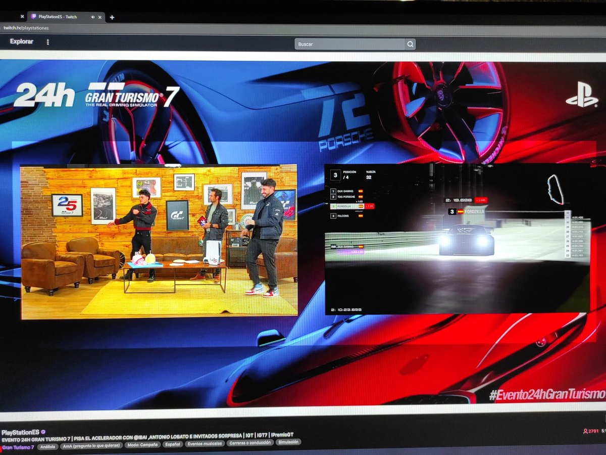 xus_25's tweet photo. @PlayStationES Musicón y #GranTurismo7 en #Evento24hGranTurismo7 y bailoteo también 😂😂 https://t.co/0oDQPdskjb