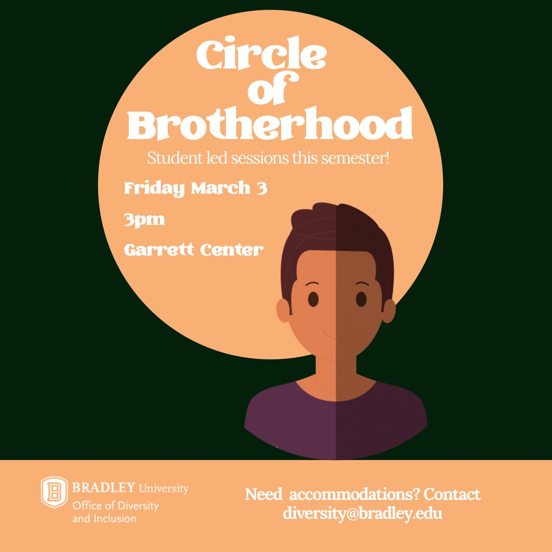 buinclusive's tweet photo. REMINDER: Circle of Brotherhood is tomorrow! Come on out, they’re going to be student led this whole semester 🤝 https://t.co/33PFRypngS