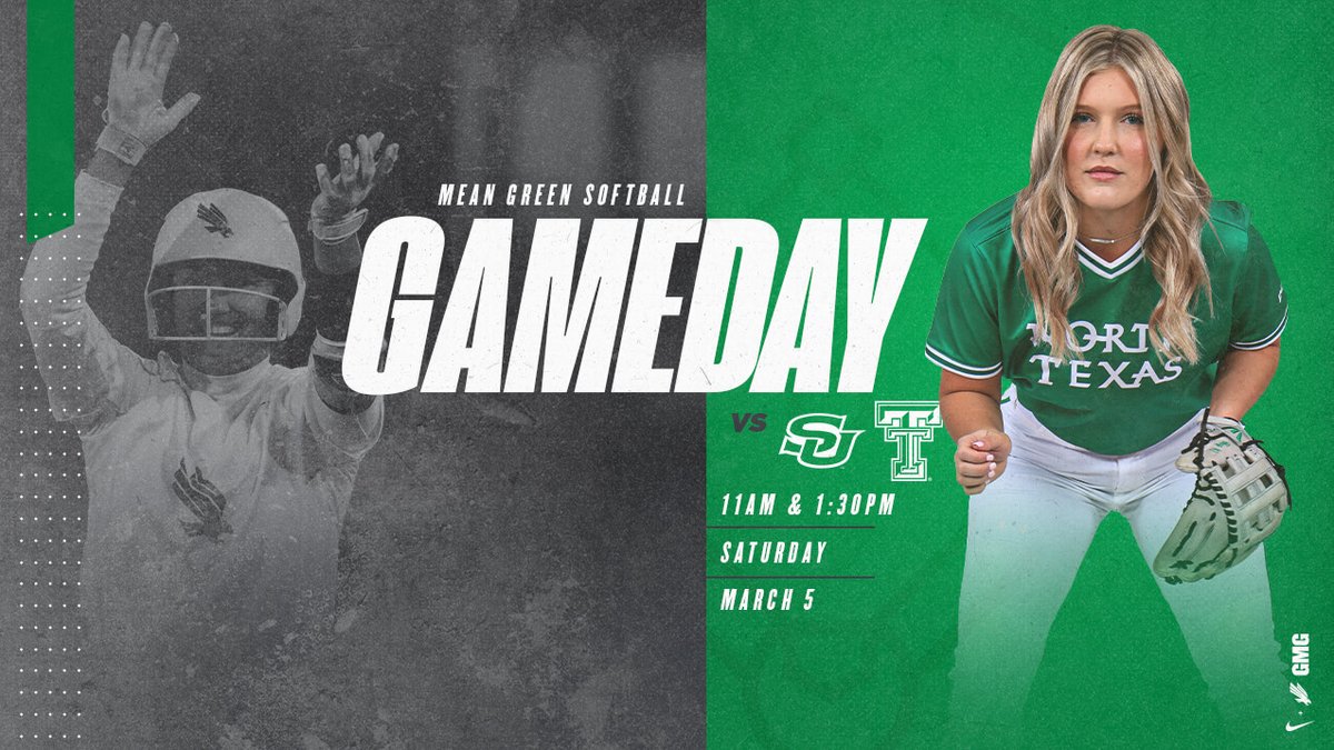 It's GAMEDAY!!

🆚 Southern (G1)/ TTU (G2)
⏰ 11 AM/ 1:30 PM (CT)
📍 Lubbock, TX
🏟 Rocky Johnson Field
📺 ESPN+
📈 MeanGreenStats.com

#GMG