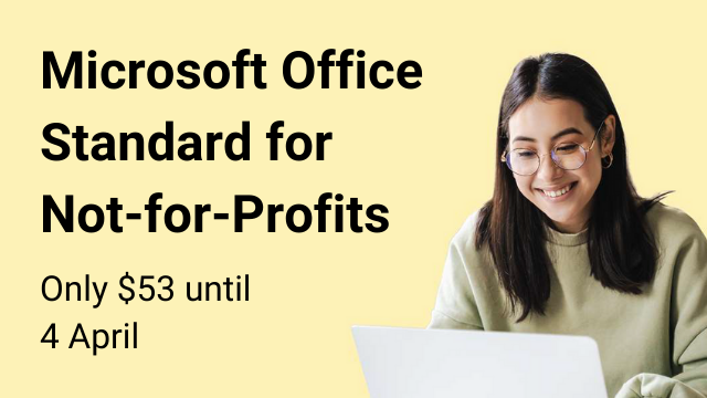 TechSoupNZ's tweet image. Microsoft Office is available as a donation until 4 April 2022. After this date, @Microsoft donation offers will focus on cloud solutions. That means that you have only until then to get Microsoft Office for just $53 👉 techsoup.net.nz/blog/end-of-mi… #NewZealand #nonprofits #charities
