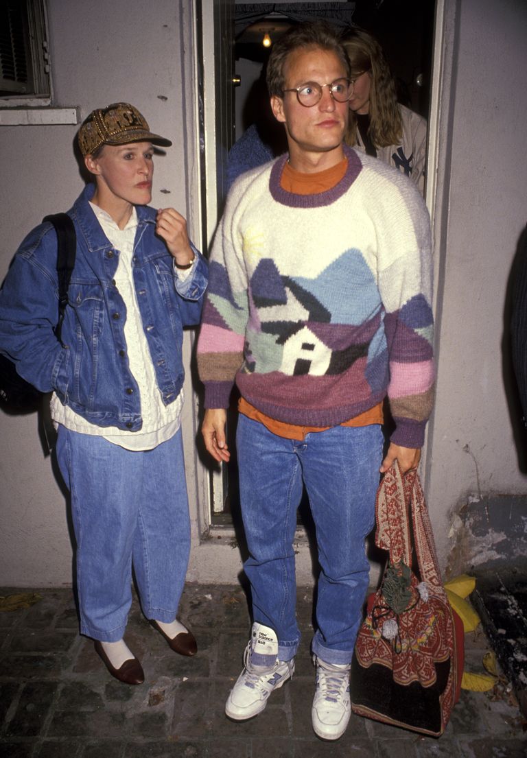 Every once in a while, for no reason, I think about how Glenn Close and Woody Harrelson used to date.