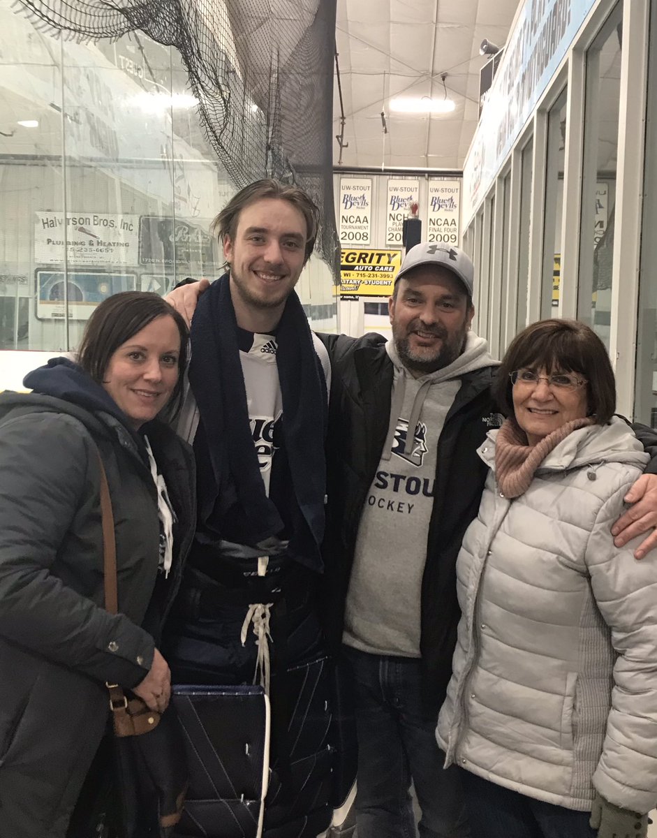 So proud of this kid!!  Just finished his freshman year of hockey <a href="/UWStoutHockey/">UW-Stout Hockey</a>