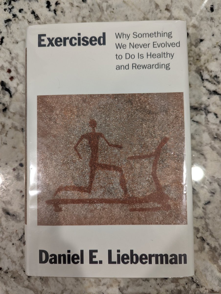 nordbya's tweet photo. Major tire pump to Daniel E. Lieberman and his book "Exercised." He talks about exercise being difficult to start for some but when finished you never regret doing it. This is how I feel about reading. https://t.co/YSVDbtuSSg