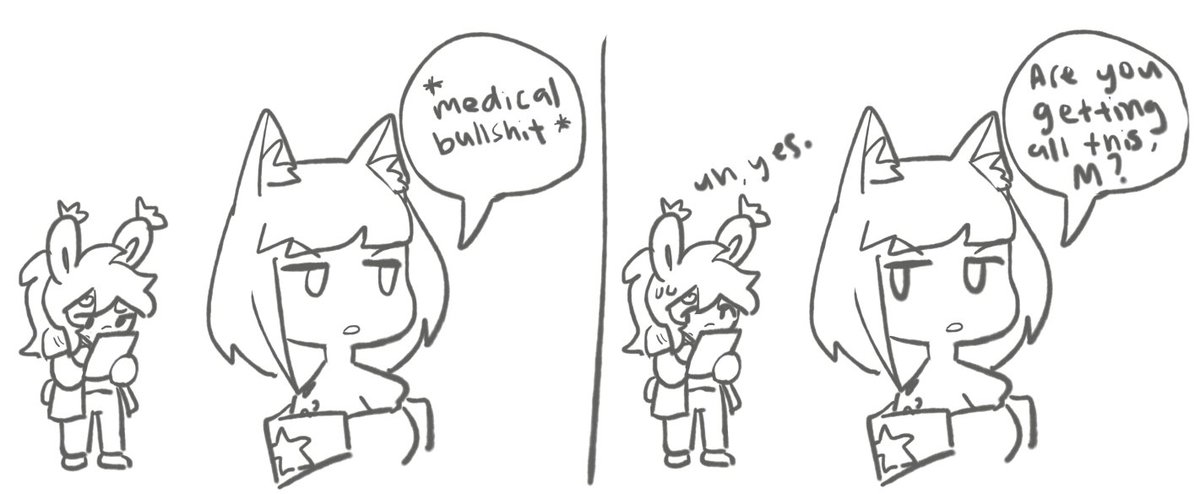 i don't know if i've ever posted this before but a silly thing with my doc and kal from a few months ago 