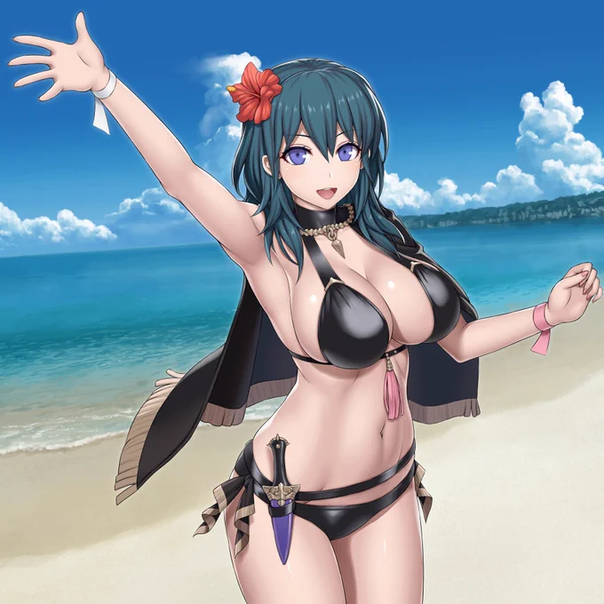 #くそ寒いので水着絵を貼る 