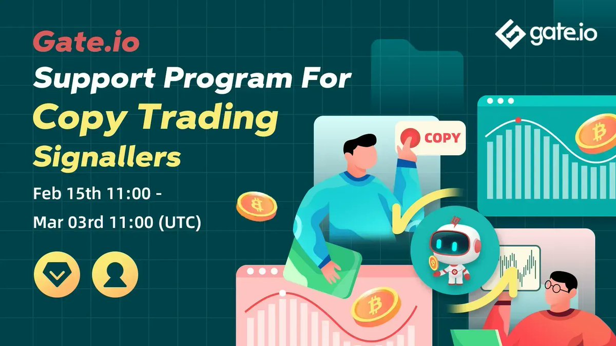 ⚡️#Gateio Support Program For #GateioCopyTrading Signallers⚡️

🥰Strategy Promotion
😎Boosting VIP Level
🤩Awards for Excellence
and much more ......

👉Details: gate.io/article/25268/…   
👉Join now: gate.io/questionnaire/…

#Gateiotradingbot