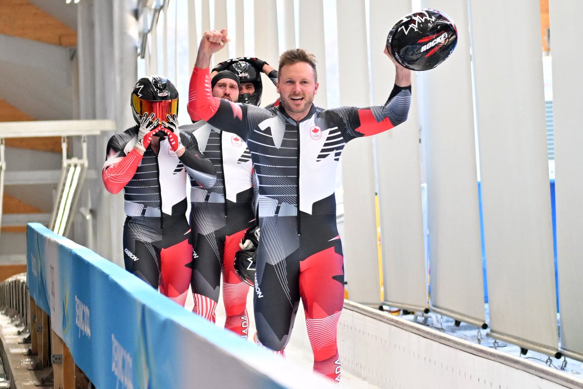 Justin Kripps leads Canada to bronze in #Beijing2022 
 
After winning a gold medal in the 2-man sled in 2018, he was determined to take his 4-man team to the podium in. Mission accomplished ✔
 
cbc.ca/sports/olympic…
 
#IdeasHappenHere Presented by <a href="/RBC/">RBC</a>