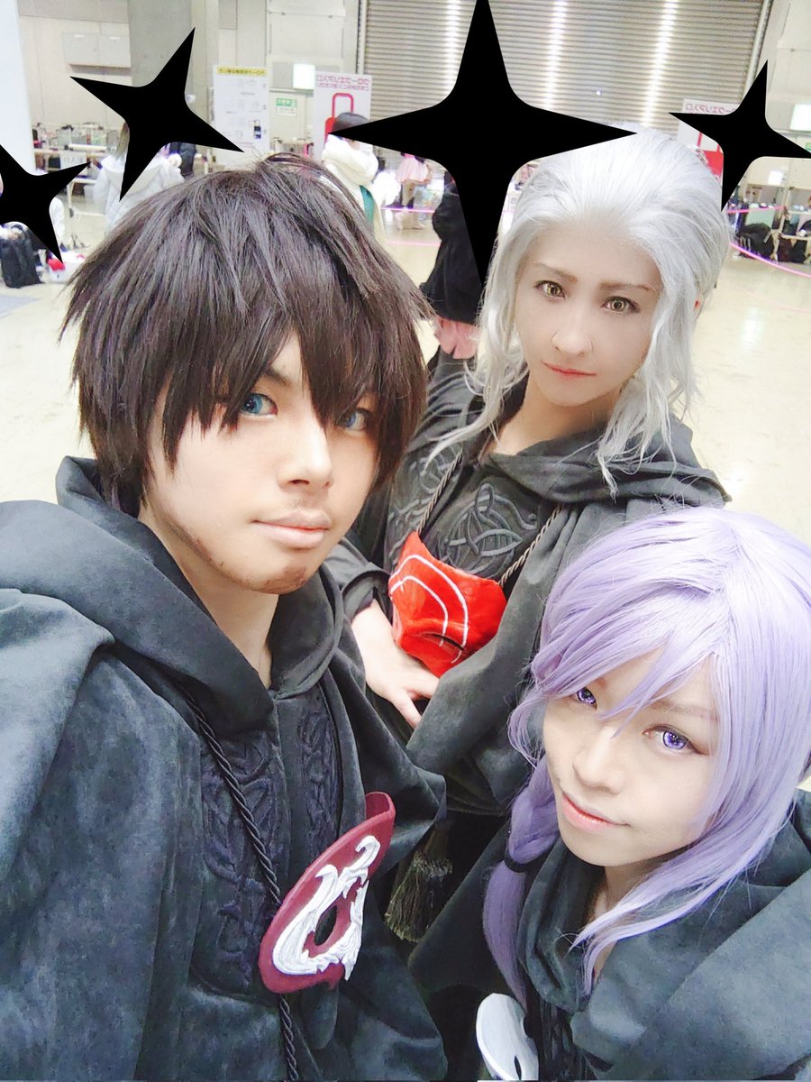 devaloka666's tweet photo. 久々にイベントでコスプレした！
アゼム（妄想）、エメトセルク、ヒュトロダエウスでした！

@jade_of_lizard
@blackmuckworm

#TM18 https://t.co/5yALvKdQFU