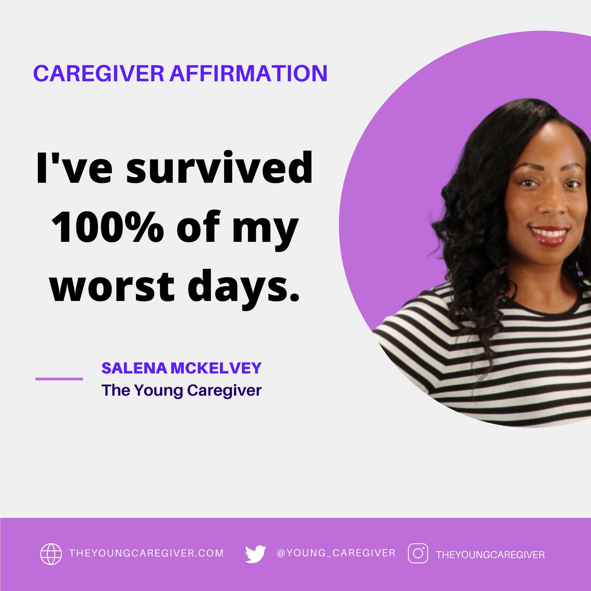 I remember saying today was bad but then there was a day that trumped that day. Sometimes you can reminicise and laugh about those days but YOU SURVIVED ALL OF THEM. #theyoungcaregiver #caregiver #selflove #selfcare #caregiveraffirmations