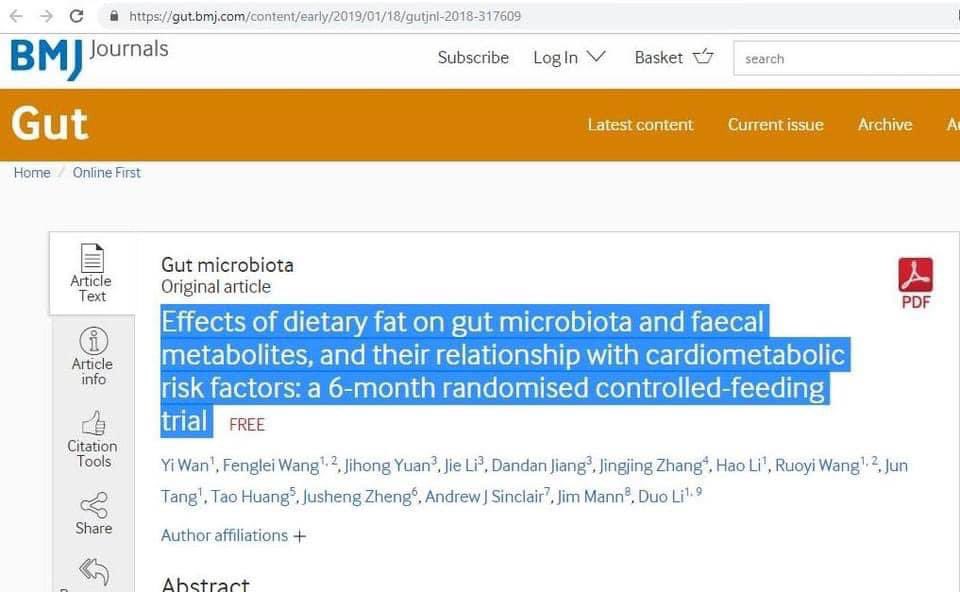 medicosergio's tweet photo. 🩺 Un ensayo clínico (aleatorio, controlado, N=217, sanos, 6 meses) de una dieta #ALTA vs #BAJA en #grasas muestra que la primera tiene un efecto adverso en el #microbioma intestinal y con efecto pro-#inflamatorio.
👉 Para su revisión:
https://t.co/YtW0MGqnP6 https://t.co/CPGVykVG1K