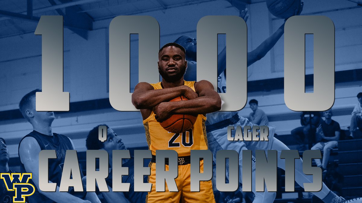 WPUAthletics's tweet photo. Congratulations to Q Cager of @WPUBasketball for reaching 1,000 career points at William Penn!

#WinningPlays https://t.co/vrZ159Z6LD