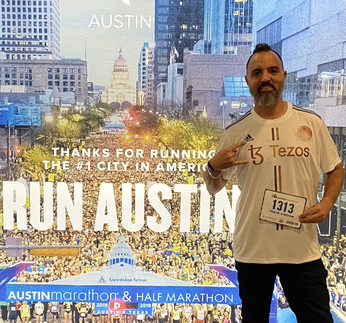 TezosTexas's tweet photo. Go #tezos at the @austinmarathon  !

#Tezos is there for the long run ! Not short term growth/gain.

Tomorrow 🔥🔥🔥🏃‍♂️🏃‍♂️🏃‍♂️🚀

#Crypto #TezosSports #marathon https://t.co/TYj9VKCa41