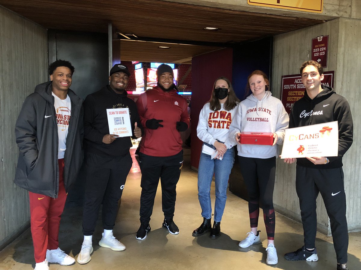 ISUathletes's tweet photo. ๐๐๐ผ๐๐ ๐๐๐ to everyone who supported our #CyCans Food Drive today! The generous donations we received will make a great impact right here in Story County!
#CyclonesServe | #Big12Cup https://t.co/6A5vPcG0wT