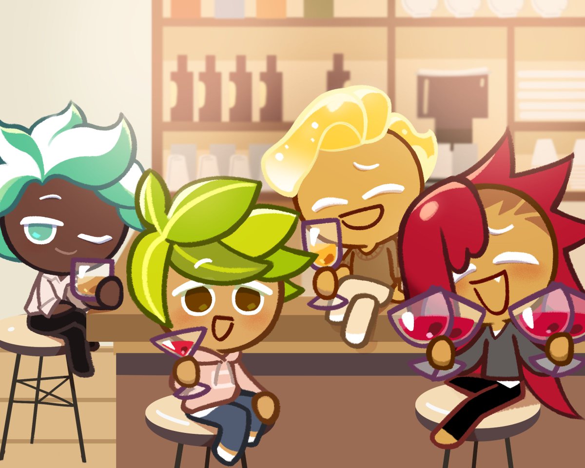 CRKingdomEN's tweet photo. Saturdays are for the boys 👋

#CookieRunKingdom #MintChocoCookie #HerbCookie #SparklingCookie #VampireCookie https://t.co/hyJYQXYl8G