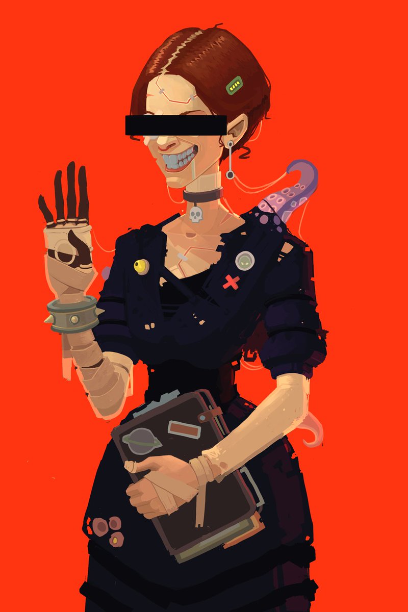 ozrkil's tweet photo. Margot:
-Hello there! 
*Snorts* 
-It's a pleasure to finally meet you! *Giggles* 
-Don't be scared... You've been asleep for a long time!... Follow me, please. 
-I'll explain on our way. https://t.co/F5H6vc1NHC