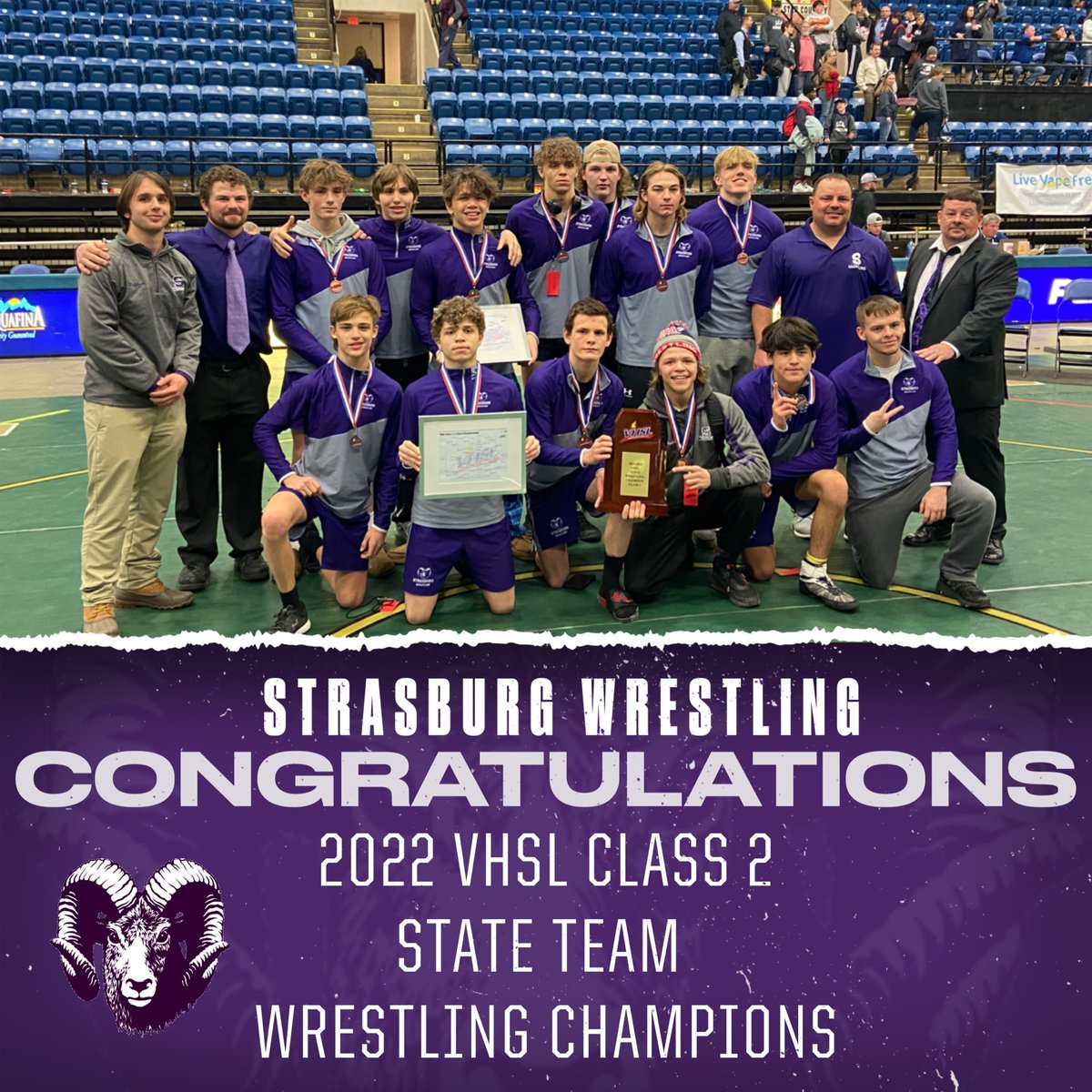 SHSRamathletics's tweet photo. And here are your 2022 State Champions! https://t.co/hkfw0UDTAJ