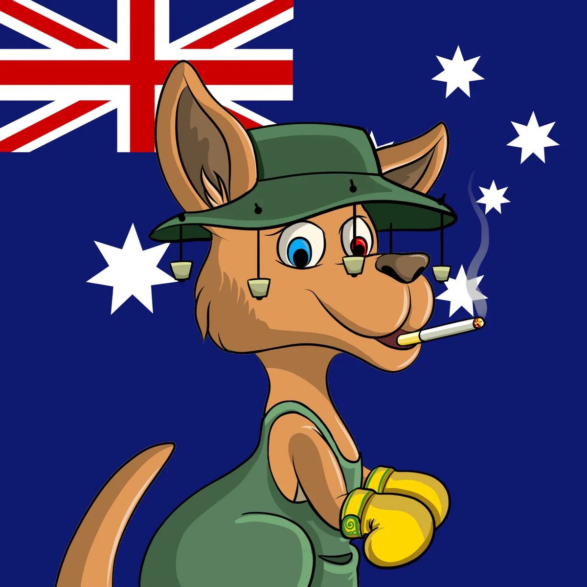 Aussieiconsnft's tweet photo. ⚡️🎉 #NFTGiveaways 🎉⚡️

Special Edition Rabbid Roo’s will be given a way to 2 x lucky #NFTs holders. These editions are one of a kind with the Australian &amp; Aboriginal flags in the back ground

Make sure to follow and keep up to date.
#CRO #crofam #Airdrop https://t.co/EaFHvfDGR4