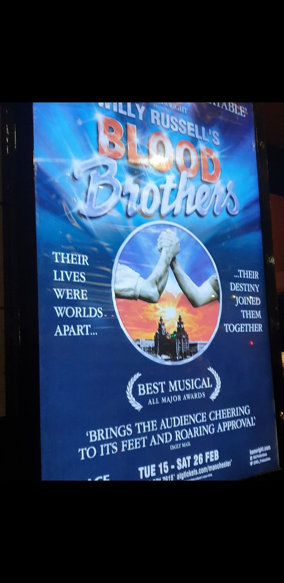 glitterliive's tweet photo. went to go see Blood Brothers today!!! its my favourite musical and my favourite thing in the world ever. i love it to the bottom of my heart <3 https://t.co/gA7EklFm5y