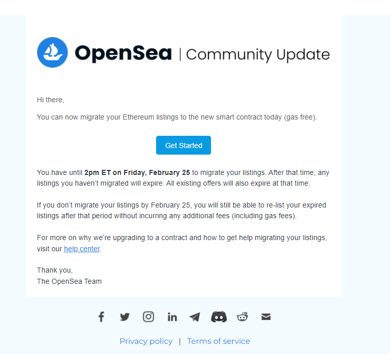 Calling it now. 

The hacker used a standard phishing email copying the genuine #Opensea one sent out a few days ago, then got a number of people to sign permissions with WyvernExchange. 

No exploit, just people not reading sign permissions as normal.