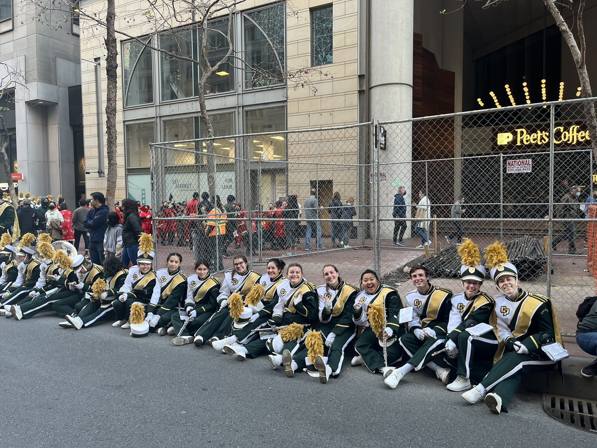 CalPolyBand's tweet photo. Parade ready! https://t.co/yB0rqKWEmb