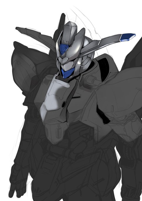 仕事絵と依頼絵の合間に、ロボの練習もしていて
グリザイユ的な塗りでロボを描くの良いのかな?と思っているんですが、今までやったことないグリザイユ挑戦してるんだけどこれ合ってるのかな??
*画像の模写です 