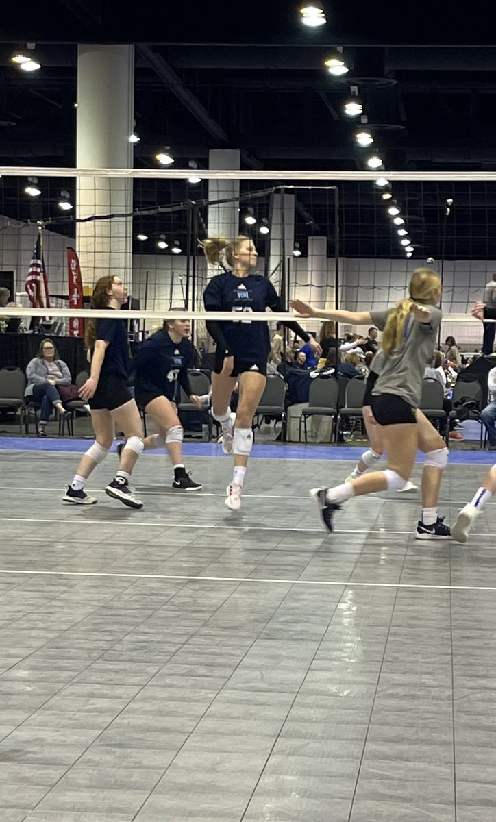 Sunnie and Ashley playing at the Presidents’ Day Classic in Omaha against teams from all over the Midwest. Good luck and way to represent Thunderbird volleyball!
