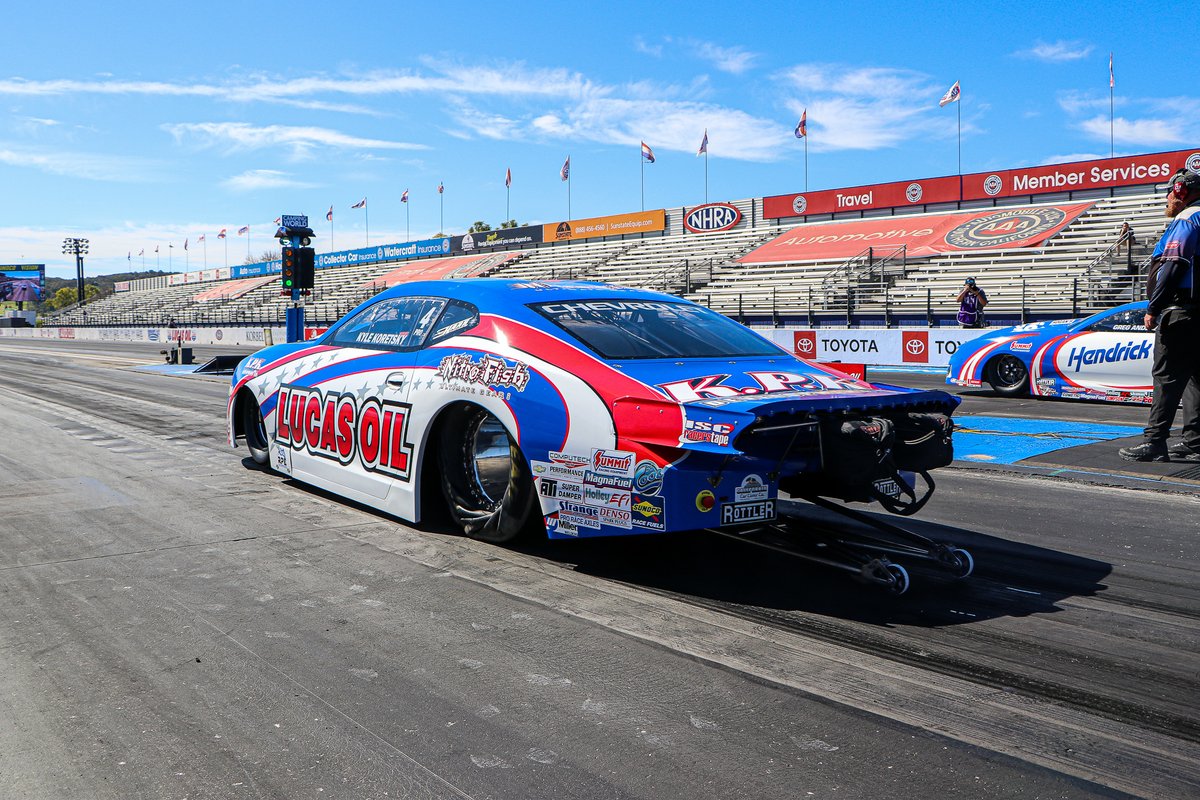 KyleKoretsky's tweet image. Right in the thick of things with our @Lucas_Oil #Camaro after qualifying at the #Winternats! Qualified No. 3 and we'll take on Fernando Cuadra Jr. first round tomorrow.

📸 @srdrivenmedia

#NHRA #ProStock
