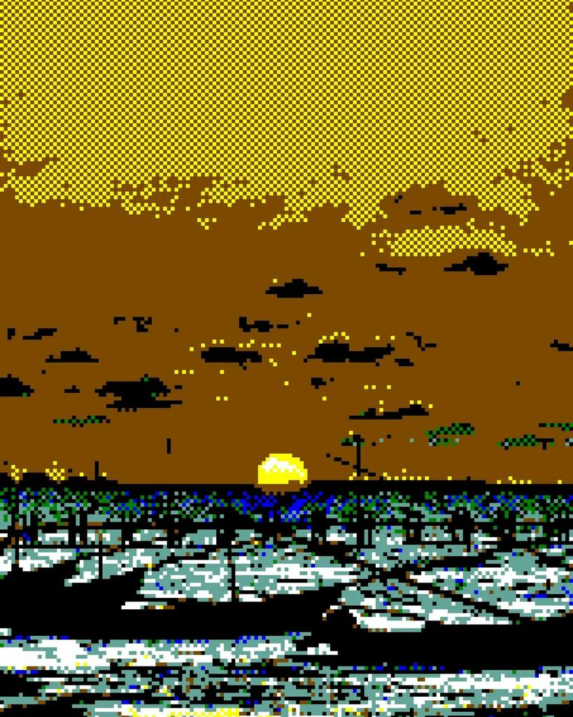 8bitsights's tweet photo. Stage 🏖-7: Embarcadero
After a long day of fishing, it's good to relax by the sea
.
.
.
#♣️_♣️
#8bitSights #eightbitsights #eightbit #pixels #pixelled #filter #oldtech #rom #videogame #retro #retroart #500fftt #gameboy #cinematic #8BitPhotoLab #low-p… https://t.co/yTzNwBqgIq https://t.co/p5C9hizpaf