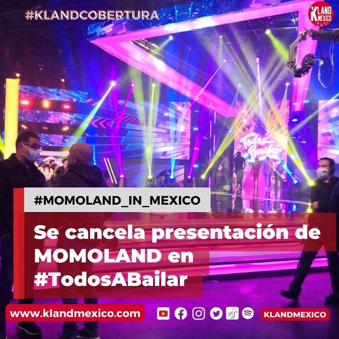 KlandMexico's tweet photo. Nos encontramos en el foro de "Todos a Bailar" y el productor ha conformado que 3 integrantes del grupo dieron positivo a COVID junta a su manager, maquillista y coreógrafo. Por lo que estarán en tratamiento medico en el Hotel.
#MOMOLAND_IN_MEXICO #Momoland #Covid https://t.co/bEaU1k2DPt