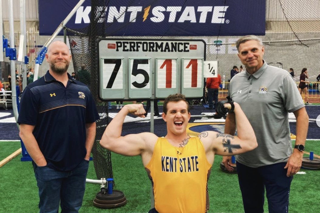 𝙎𝘾𝙃𝙊𝙊𝙇 𝙍𝙀𝘾𝙊𝙍𝘿

Jake Wickey is the new Kent State weight throw record holder!

t.ly/ELVm

#GoFlashes⚡️