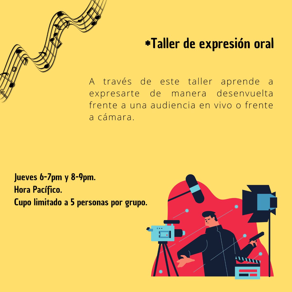 JoelVences's tweet photo. Amigos, estaré impartiendo estos talleres de #voz aprende 6 domina tu principal instrumento de expresión, mayores informes en las imágenes https://t.co/9AcPSHHsj8