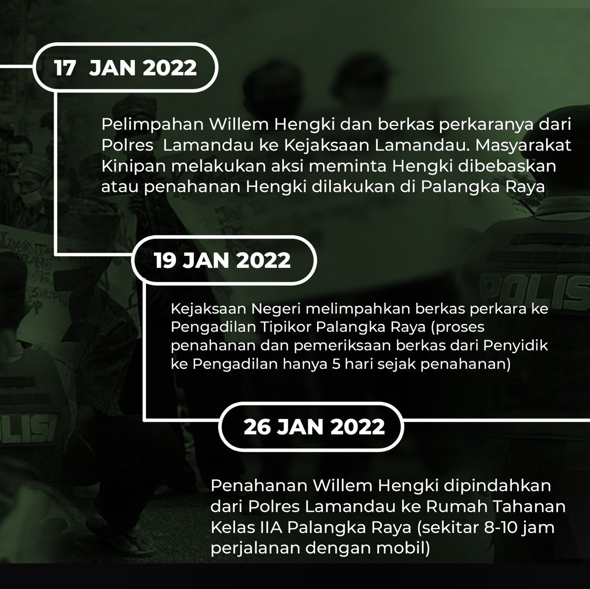 Jaga_Rimba's tweet photo. Mari kita kawal terus berjalannya proses persidangan dan bersolidaritas dalam menyerukan ‘Bebaskan Kades Kinipan!’

Sumber: Koalisi Keadilan untuk Kinipan 

#SaveKinipan #BebaskanKadesKinipan #StopDeforestasi #JagaRimba https://t.co/1A8NYu6K8i