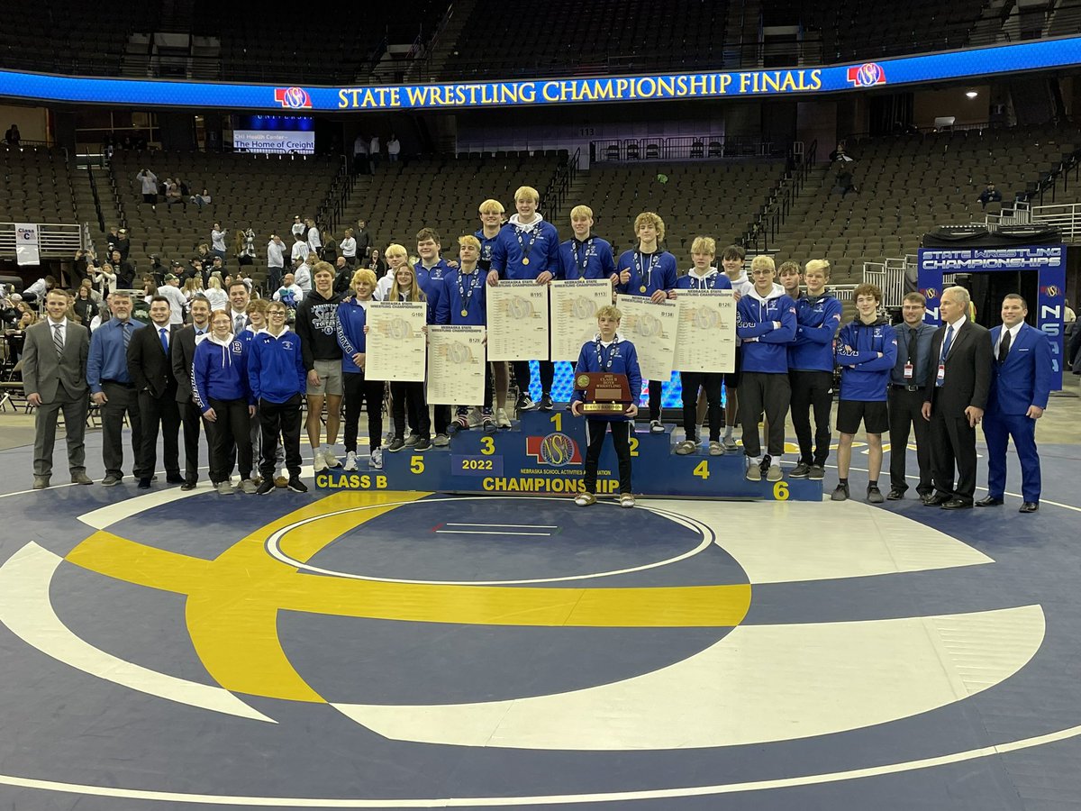 Congratulations Bennington High School – the 2022 NSAA Class B State Wrestling Champions! #nebpreps