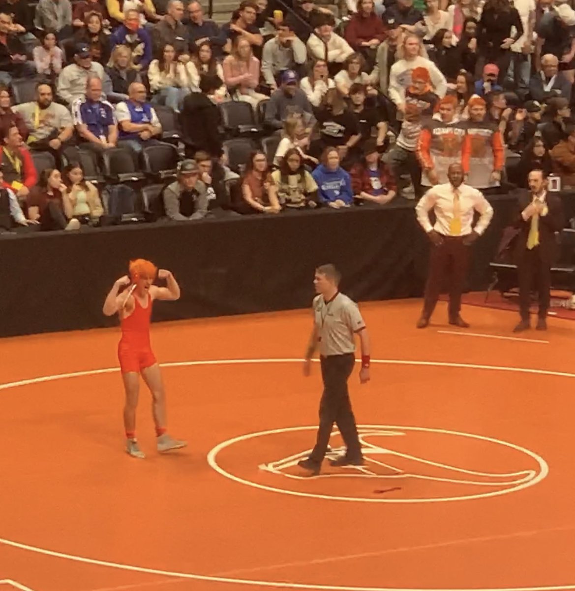 Levi Deaguero wins the state title at 145 lbs!  CG