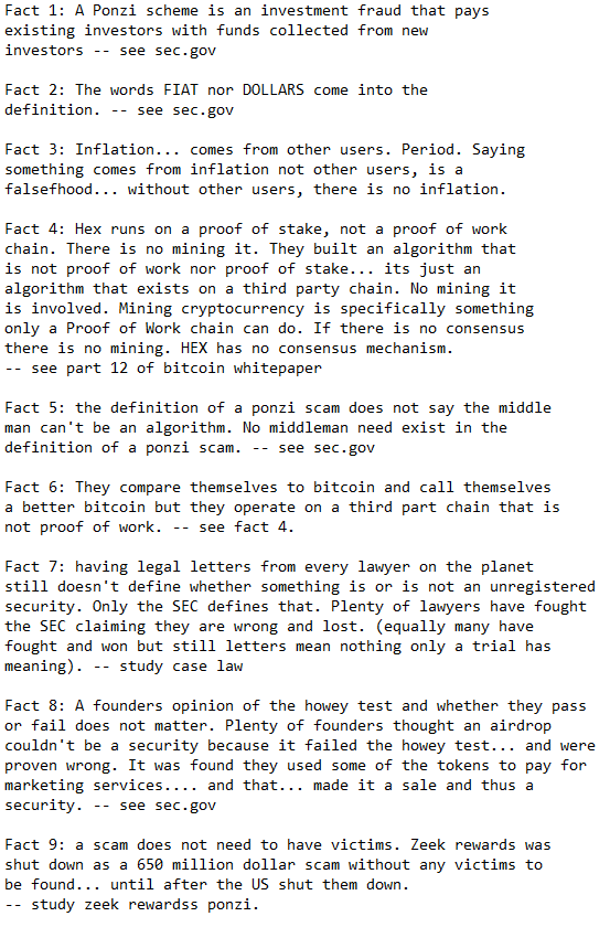 tac_token's tweet photo. Can I prove hex is a scam? Sure. Will they believe it? Nope. Will anyone honor claim of $1M if you can prove it? Nope.
View attachment everything is explain.
#hex #hexicants #hexscam #richardheartscam https://t.co/x3HN1INfUL