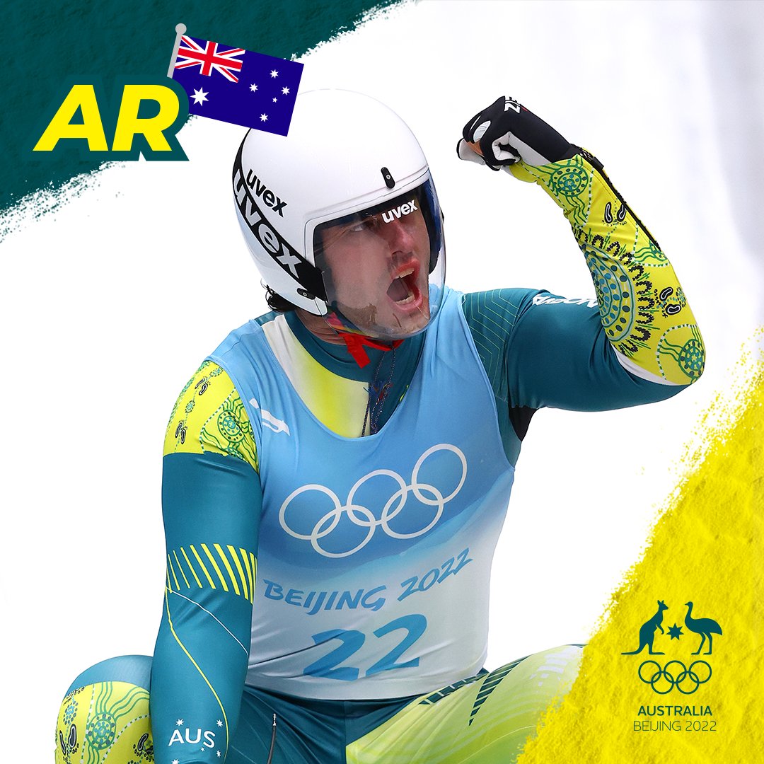 AUSOlympicTeam's tweet photo. It's records galore for the Aussie sliders at #Beijing2022 👏

💚 First ever medal - Skeleton 🥈 for Jaclyn Narracott 
💛 Australian Record finish for Alex Ferlazzo in Luge (16th)
💚 Australian Record finish for Bree Walker in Bobsleigh (5th in Monobob)

#ChasingWinter https://t.co/H91idIXcy5