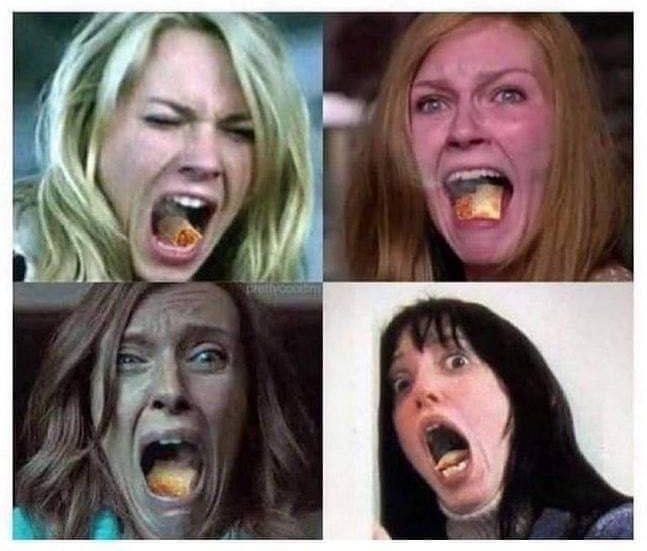 When you don't let the pizza rolls cool off…