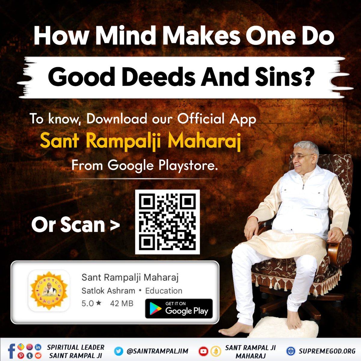 How Mind Makes One Do Good Deeds And Sins?
To know, Download our Official App
Sant Rampalji Maharaj
From Google Playstore
#SantRampalJiMaharaj_App