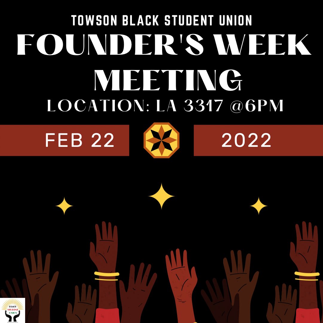Towson Black Student Union tweet media