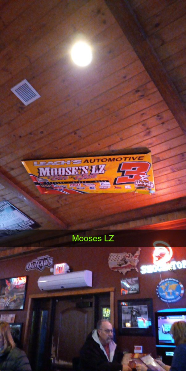 JrMoist's tweet photo. Went to Moose's LZ for the 1st time tonight. Great place to eat & the atmosphere was awesome. Definitely be going back. #supportthosethatsupportracing https://t.co/e0Fnc0IY93