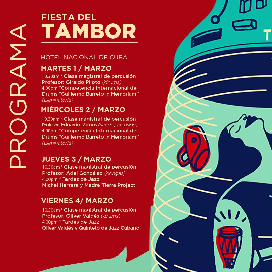artex_granma's tweet photo. 🎶 Buenas noches, desde #Cuba! Aquí les dejamos el programa oficial de la #FiestaDelTambor🥁
No te la puedes perder!! @AgenciaParadiso
#ArtexEventos https://t.co/gslC7ymVS5