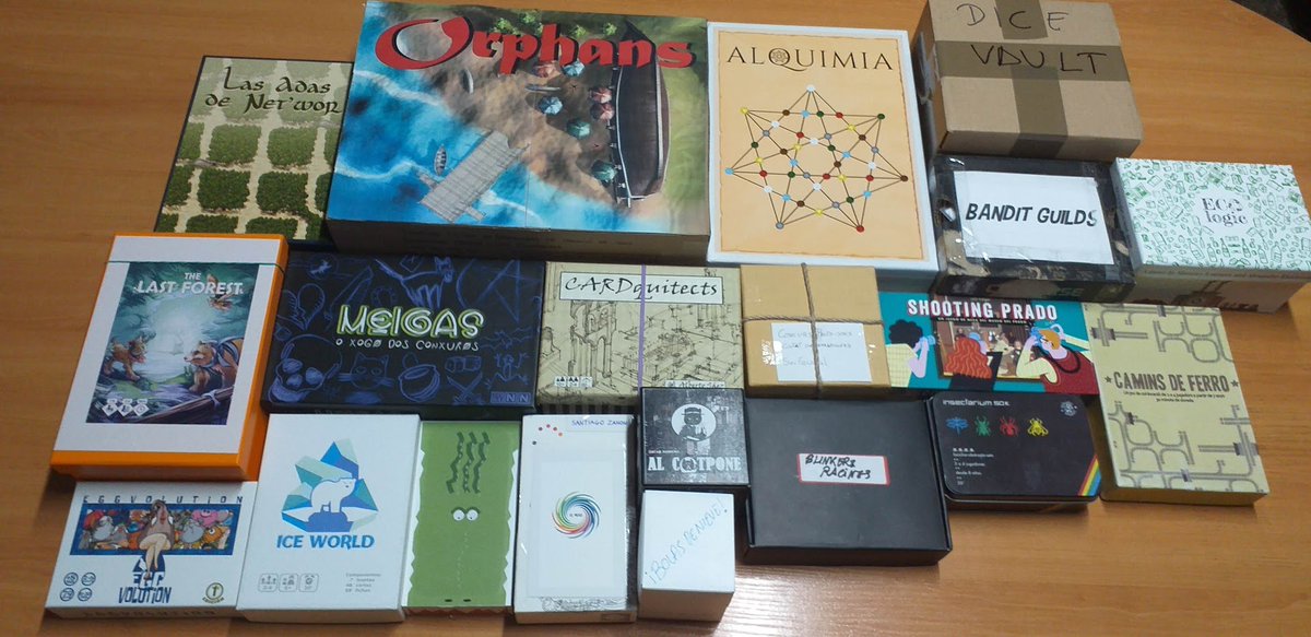Recibidos los 20 prototipos que van a ser testeados para que 6 de ellos pasen a la gran final del Concurso Ciutat de Granollers de creación de juegos de mesa.

feriajugarxjugar.blogspot.com/2022/02/protot…