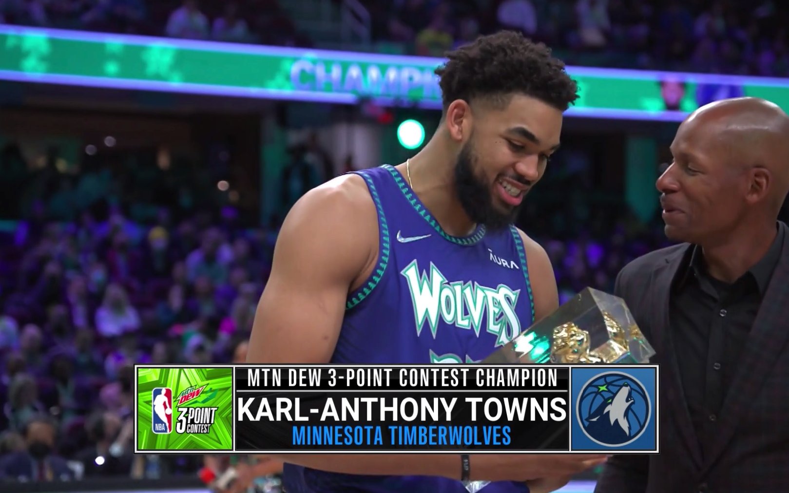 Karl-Anthony Towns triumphs in 2022 MTN DEW 3-Point Contest