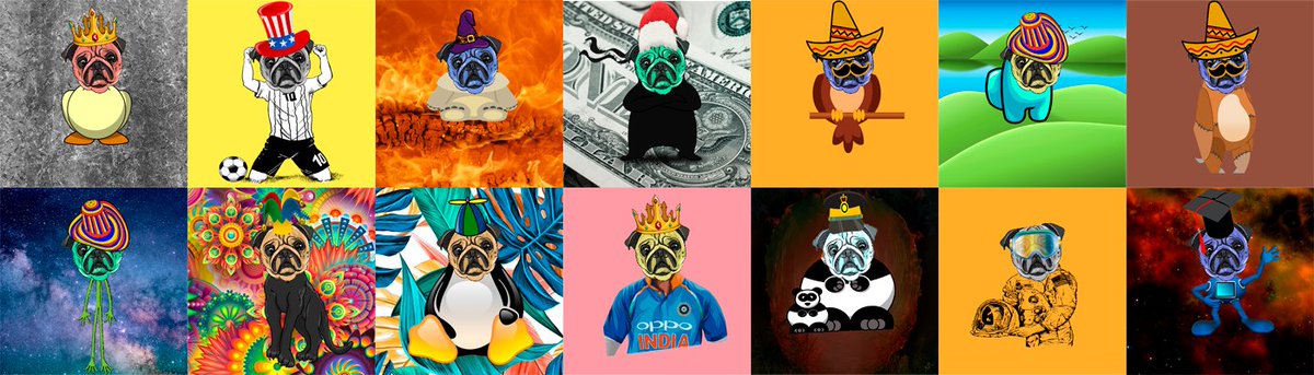 PugObsessionNft's tweet photo. what better time for us as a collection than to be able to offer you low prices with the
 "#cryptocrash" so they can buy their crazy pugs at the best prices
#nft #NFTGiveaway #NFTCommunity #NFTartist #nftcollectors #NFTCollection #nfts #puglife  #Metaverse #puglovers #OpenSeaNFT https://t.co/oH9wgFArtN