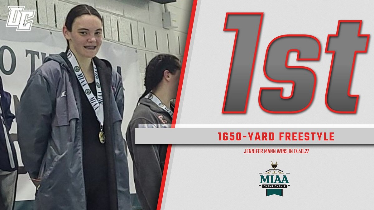 OlivetAthletics's tweet photo. The @OCSwimandDive teams finished in fifth-place at the 2022 @MIAA1888 Championship. Highlighting Saturday's events was Jennifer Mann repeating as MIAA champion in the 1650 free and tying for third-place in the 200 breast. Takato Timmerman was seventh in the 200 breast. cont. https://t.co/D7BkimSpIt