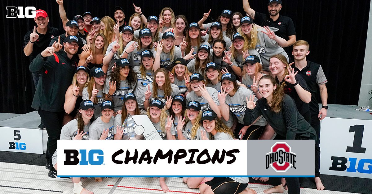 bigten's tweet photo. CONGRATS, @OhioStSwimDive! 

2022 BIG TEN CHAMPIONS!

🗞️https://t.co/SREVv7zh93 | #B1GWSD https://t.co/FJcujZqoq6