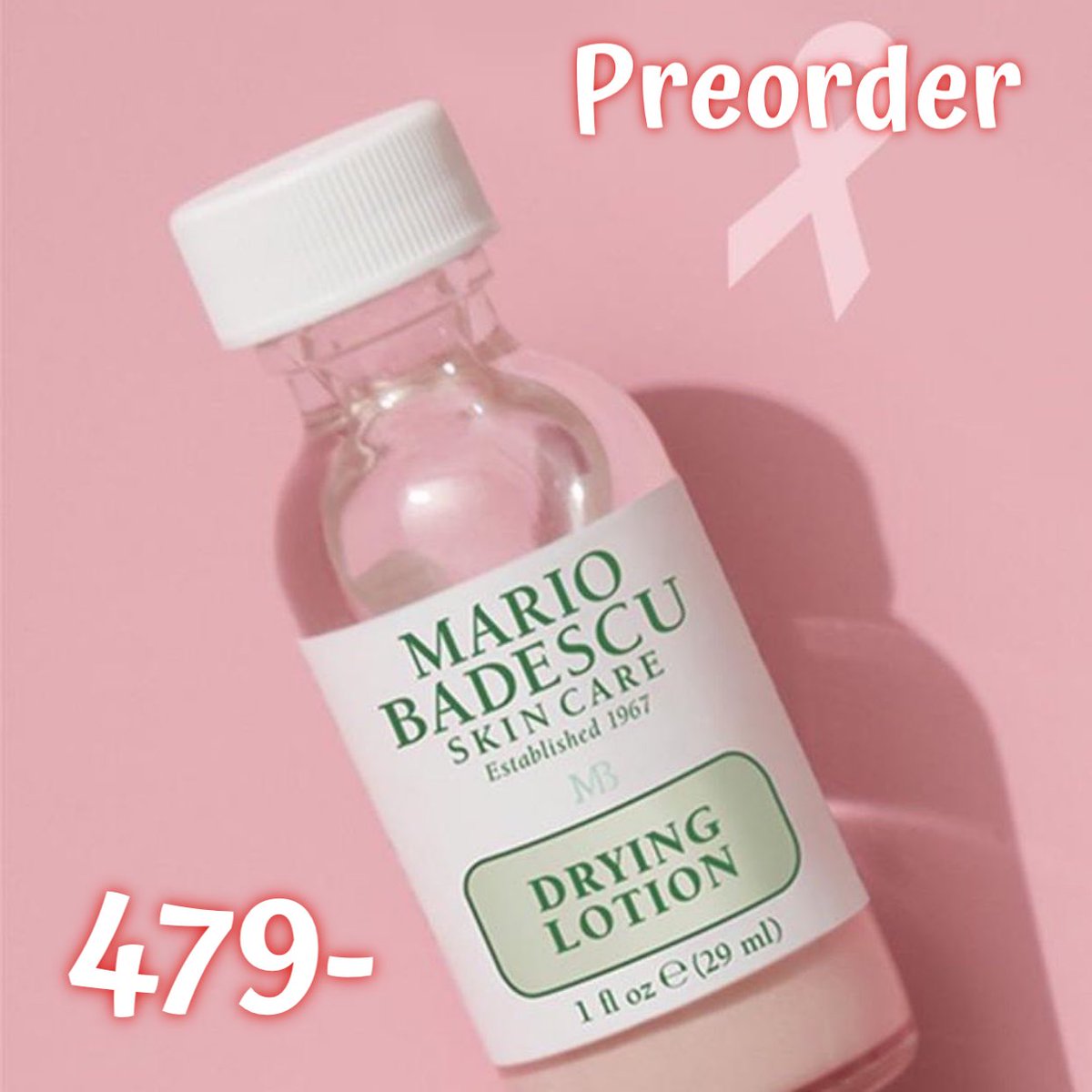 cosmebynancy's tweet photo. 🇺🇸Preorder🇺🇸 Mario Badescu Drying Lotion ตัวแต้มสิว ตัวดัง ใครมีสิวอักเสบแต้มไว้ ข้ามคืนก็ยุบตัวลงแล้ว

ลดเหลือ 479 บาท

รอสินค้า 3-4 สัปดาห์
#cosmebynancyพรี #mariobadescu #dryinglotion #ยาแต้มสิว #ตัวแต้มสิว https://t.co/jcMM8YtlLm