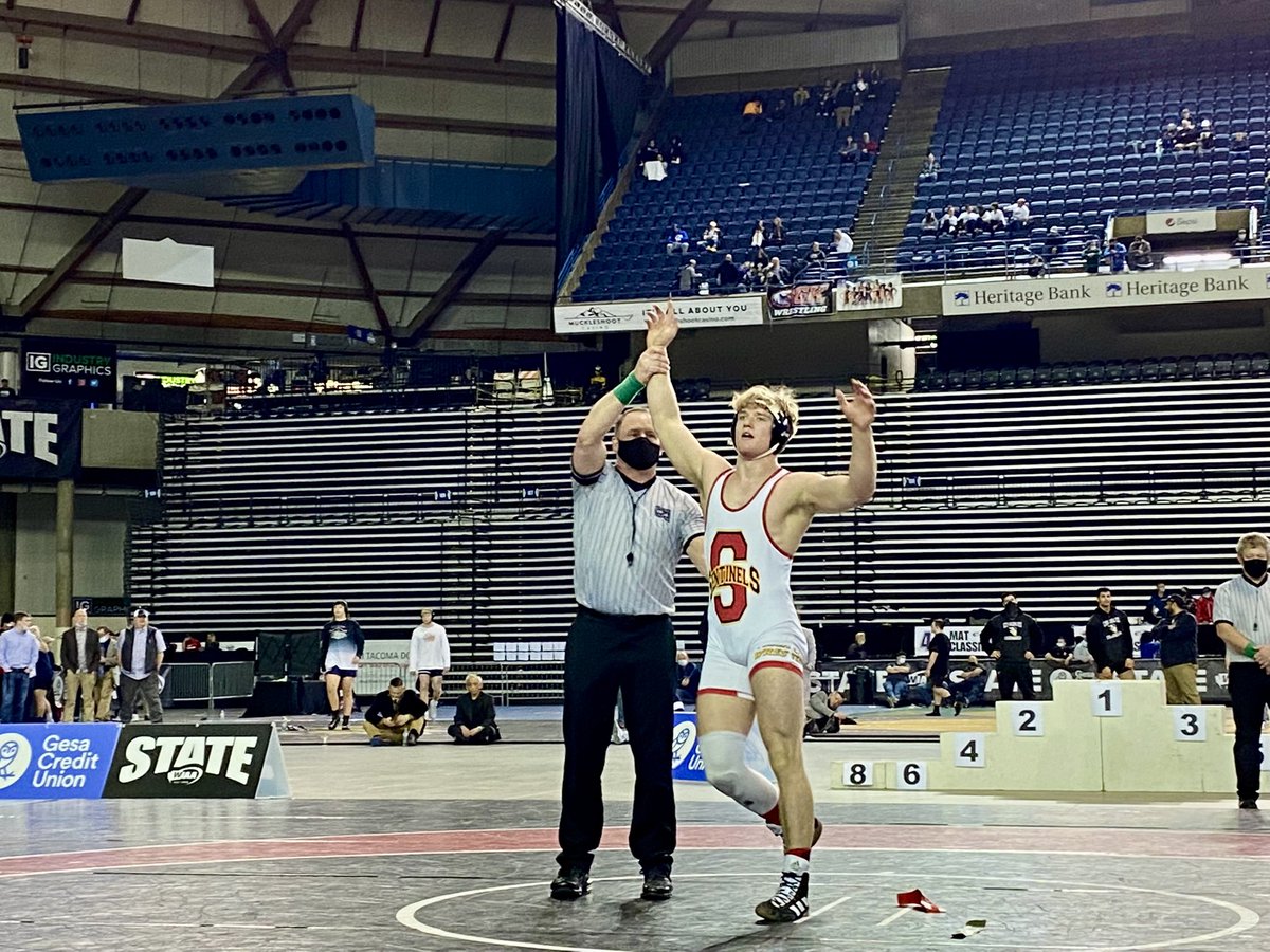 wiaawa's tweet photo. 2A Boys  195 lb Champion: Elliott Carlson (Steilacoom) #matclassic https://t.co/jyROrsXWKR