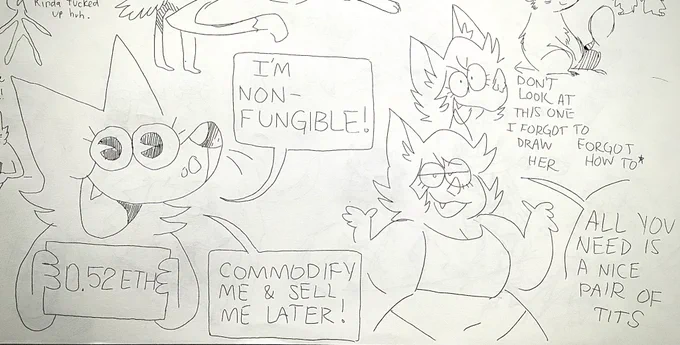 some fuckin goon got into my sketchbook and wreaked havoc @twistCMYK 